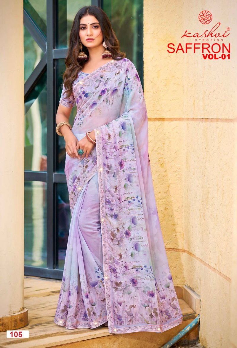 Saffron Vol 1 By Kashvi Raga Weightless Saree 